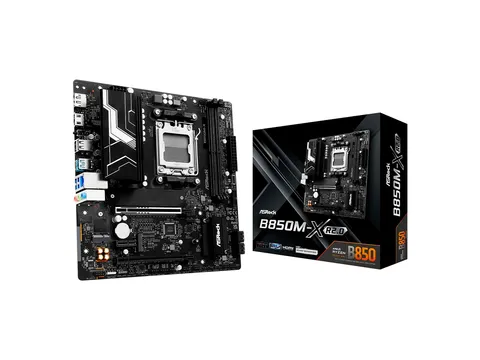 Tarjeta madre ASRock B850M-X R2.0, AM5, Micro-ATX, DDR5