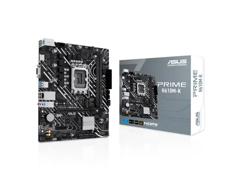 Tarjeta madre ASUS Prime H610M-K, LGA1700, Micro-ATX, DDR5
